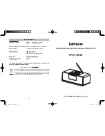 LENCO IPD-3560 Manual предпросмотр