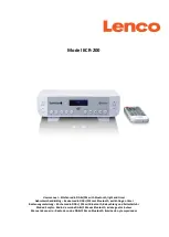 LENCO KCR-200 User Manual предпросмотр