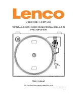 Preview for 1 page of LENCO L-3866 USB User Manual