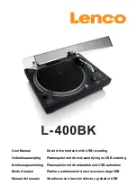 LENCO L-400BK User Manual preview