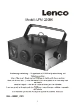 LENCO LFM-220BK User Manual preview