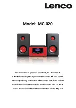 LENCO MC-020 User Manual preview