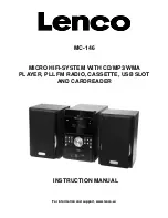 LENCO MC-146 Instruction Manual preview