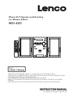 LENCO MCI-220 Instruction Manual preview