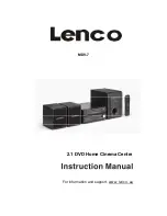 LENCO MDV-7 Instruction Manual preview