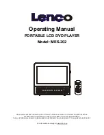 LENCO MES-202 Operating Manual preview