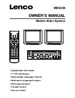 Предварительный просмотр 1 страницы LENCO MES-208 Owner'S Manual