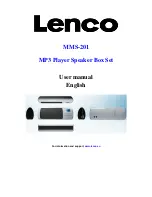 Предварительный просмотр 1 страницы LENCO MMS-201 User Manual