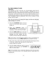 Предварительный просмотр 21 страницы LENCO NXT-01 Owner'S Manual