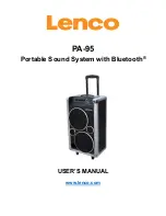 LENCO PA-95 User Manual preview