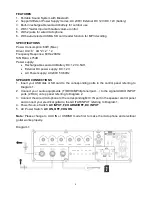 Предварительный просмотр 4 страницы LENCO PA-95 User Manual