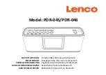 Preview for 1 page of LENCO PDR-045 User Manual