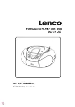 LENCO SCD-37 USB Instruction Manual preview