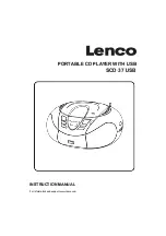 LENCO SCD-37 Instruction Manual предпросмотр