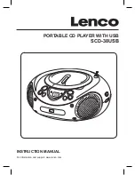 Предварительный просмотр 1 страницы LENCO SCD-38 USB Instruction Manual