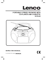 LENCO SCD-42 Instruction Manual предпросмотр