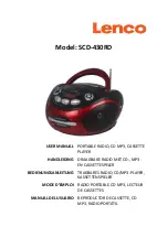 LENCO SCD-430RD User Manual preview