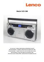 LENCO SCD-580 User Manual preview
