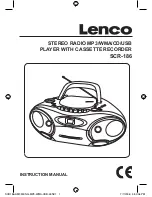 LENCO SCR-186 - Instruction Manual preview
