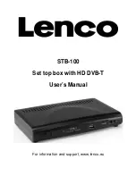 LENCO STB-100 User Manual preview