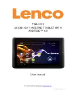 Предварительный просмотр 1 страницы LENCO TAB-1013 User Manual