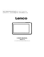 Предварительный просмотр 1 страницы LENCO TAB-711 User Manual