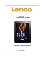 Предварительный просмотр 1 страницы LENCO TAB-9701 Instruction Manual