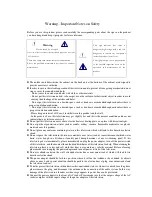 Preview for 2 page of LENCO TFT-1020 User Manual