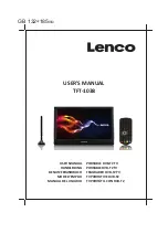 Предварительный просмотр 1 страницы LENCO TFT-1038 User Manual