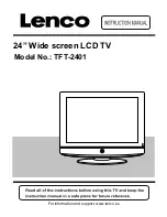 LENCO TFT-2401 Instruction Manual preview