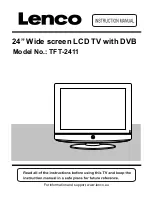 LENCO TFT-2411 Instruction Manual preview