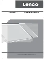 Preview for 1 page of LENCO TFT-2412 User Manual