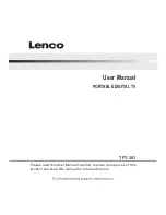 Preview for 1 page of LENCO TFT-351 User Manual