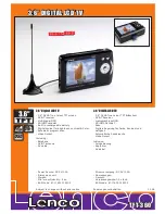 LENCO TFT-360 Specifications предпросмотр