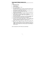 Preview for 3 page of LENCO TFT-720 Manual