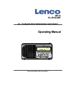 Preview for 1 page of LENCO WR-34 PLL Operating Manual