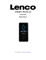 Preview for 1 page of LENCO Xemio-645 User Manual