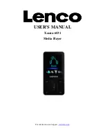 Предварительный просмотр 1 страницы LENCO Xemio-6531 User Manual