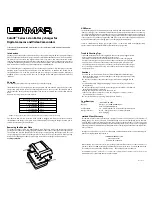 Предварительный просмотр 1 страницы Lenmar SoloXP series Owner'S Manual