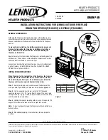 Lennox Hearth Products DPSS36 Installation Instructions preview