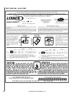 Preview for 32 page of Lennox Hearth Products ELITE CI2000HT Installation And Operation Manual