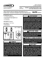 Lennox Hearth Products Elite Series RDV-CK-LP TO NG Installation Instructions предпросмотр