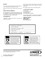 Предварительный просмотр 30 страницы Lennox Hearth Products Elite VIS25 Installation And Operation Manual