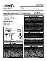 Предварительный просмотр 1 страницы Lennox Hearth Products FIRESTAR Merit Series Installation Instructions