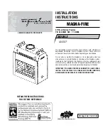 Предварительный просмотр 1 страницы Lennox Hearth Products MAGNA-FIRE LS43ST Installation Instructions Manual