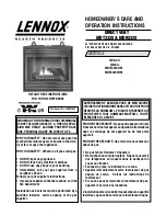 Lennox Hearth Products MDR3328CNM Care And Operation Instructions Manual предпросмотр