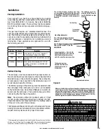 Preview for 9 page of Lennox Hearth Products Merit Medina Installation And Operation Manual