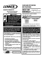 Lennox Hearth Products MONTEBELLO LSM40EN-2 Care And Operation Instructions Manual предпросмотр