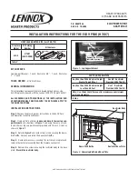 Lennox Hearth Products Power Vent Kit LPVK-110 Installation Instructions предпросмотр