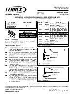 Предварительный просмотр 1 страницы Lennox Hearth Products RAD22C-2 Installation Instructions